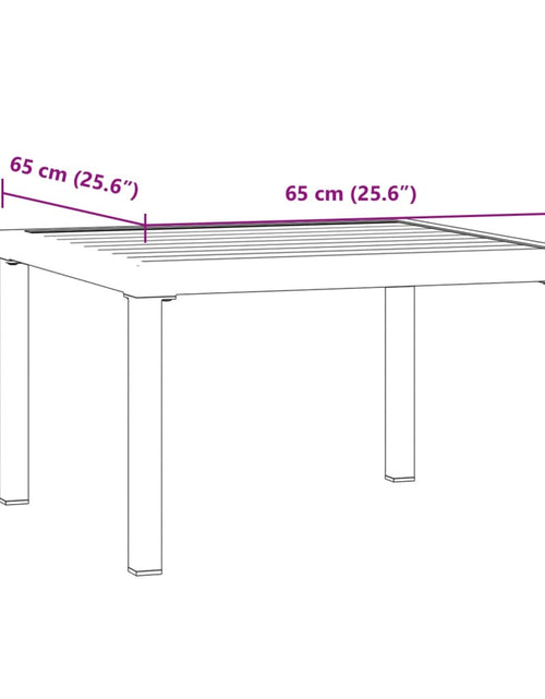 Încărcați imaginea în vizualizatorul Galerie, Măsuță de cafea de grădină, negru, 65x65x40 cm, aluminiu
