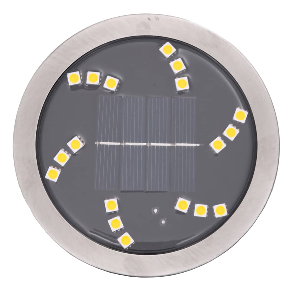 Lămpi solare cu țăruși de sol pentru exterior, 4 buc. alb cald