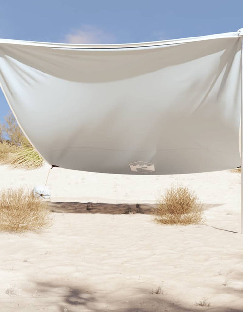 Încărcați imaginea în vizualizatorul Galerie, Baldachin de plajă cu ancore de nisip, gri, 304x300 cm
