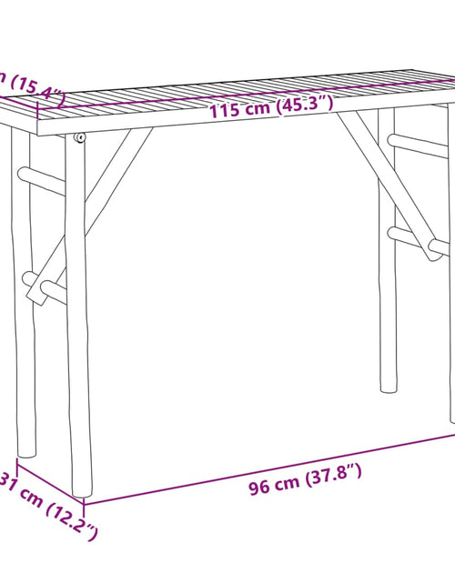 Încărcați imaginea în vizualizatorul Galerie, Măsuță consolă, 115x39x75 cm, bambus
