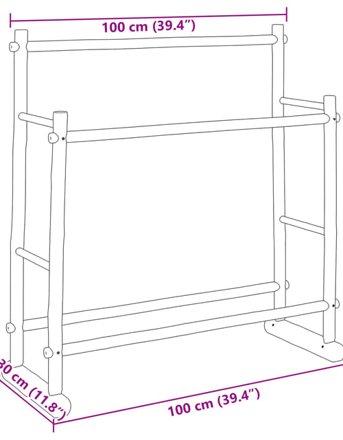 Загрузите изображение в средство просмотра галереи, Suport pentru haine, 100x30x100 cm, bambus
