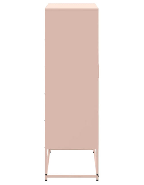 Încărcați imaginea în vizualizatorul Galerie, Dulap înalt, roz, 68,5x38,5x123,5 cm, oțel
