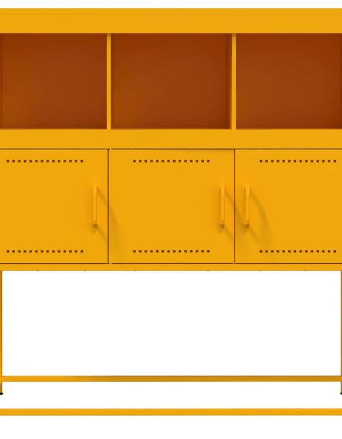 Încărcați imaginea în vizualizatorul Galerie, Dulap, galben muștar, 100,5x39x107 cm, oțel laminat la rece
