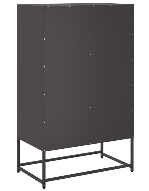 Încărcați imaginea în vizualizatorul Galerie, Dulap înalt, negru, 68x39x111,5 cm, oțel laminat la rece
