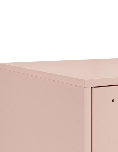 Încărcați imaginea în vizualizatorul Galerie, Măsuță de cafea, roz, 68x50x43,5 cm, oțel laminat la rece
