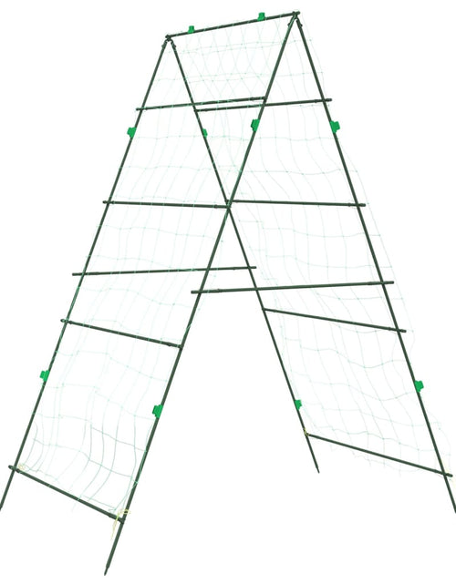 Încărcați imaginea în vizualizatorul Galerie, Spalier grădină plante cățărătoare, cadru A 99x90x175,5 cm oțel
