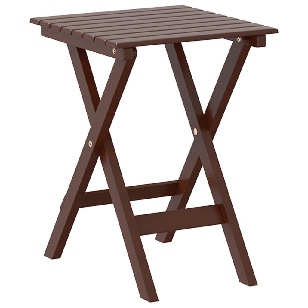 Scaun balansoar cu cu masă pliabilă, maro, lemn masiv de plop