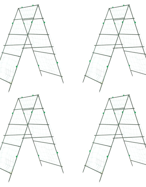 Загрузите изображение в средство просмотра галереи, Spaliere de grădină plante cățărătoare 4 buc. oțel, cu cadru A
