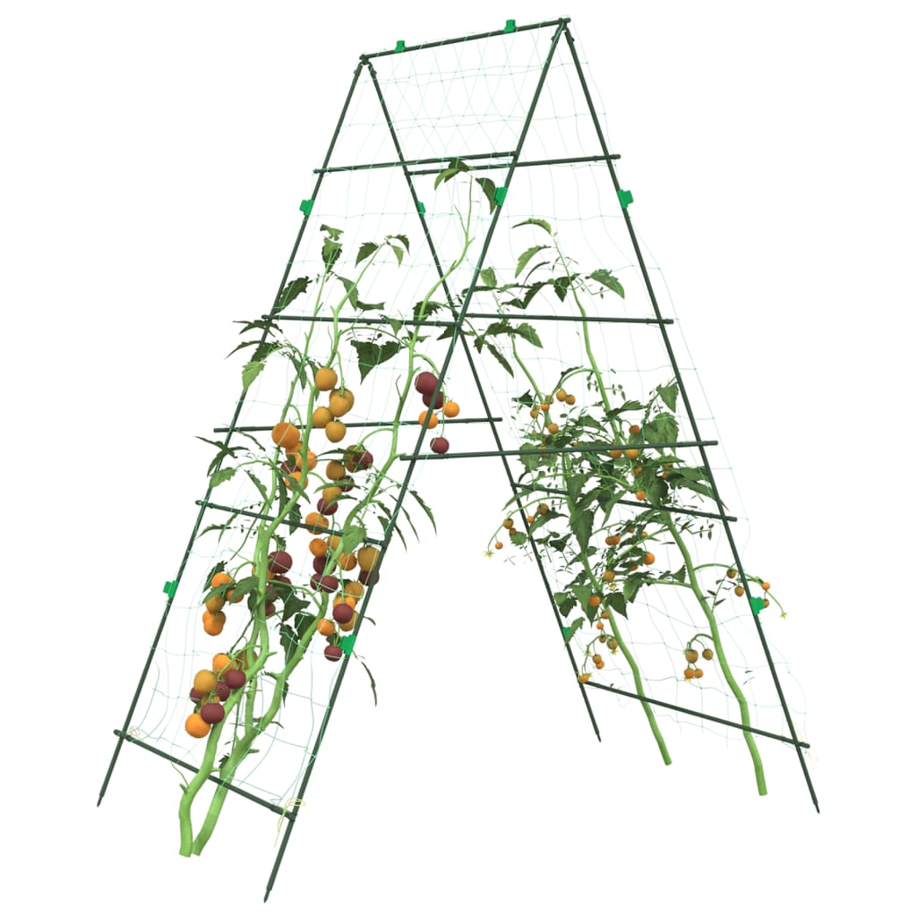 Spaliere de grădină plante cățărătoare 4 buc. oțel, cu cadru A