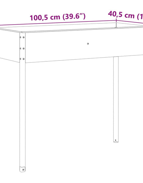 Загрузите изображение в средство просмотра галереи, Jardinieră de grădină, 100,5x40,5x90 cm, oțel la intemperii
