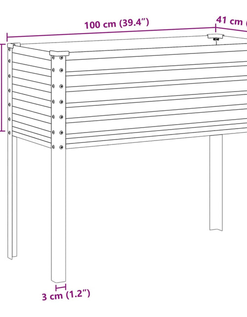 Încărcați imaginea în vizualizatorul Galerie, Jardinieră de grădină, verde, 100x41x90 cm, oțel
