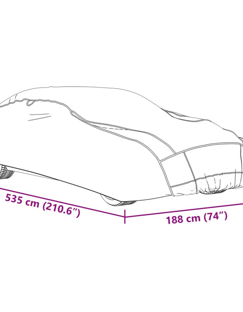 Încărcați imaginea în vizualizatorul Galerie, Husă auto de Sedan protecție grindină, complet, gri/argintiu XL
