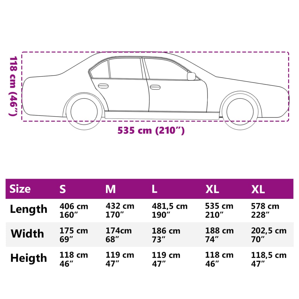 Husă auto de Sedan protecție grindină, complet, gri/argintiu XL