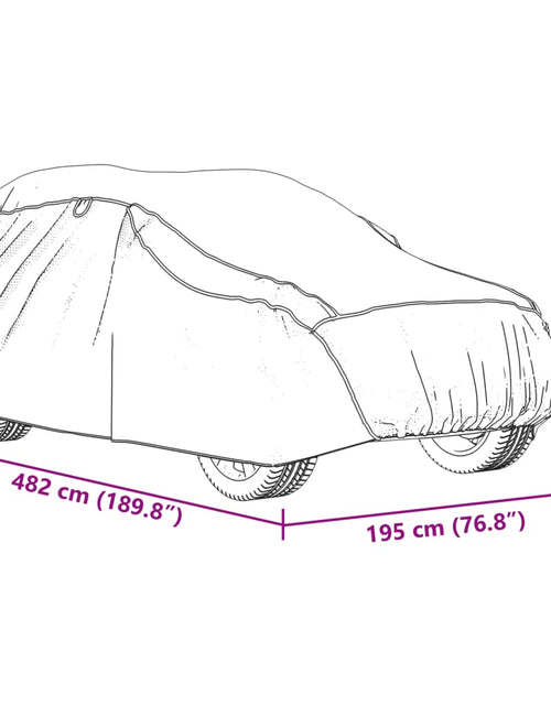 Încărcați imaginea în vizualizatorul Galerie, Husă auto SUV, protecție grindină, complet, gri și argintiu, L
