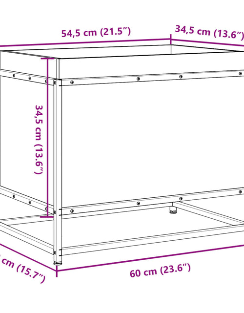 Încărcați imaginea în vizualizatorul Galerie, Jardinieră de grădină, 60x40x50 cm, lemn masiv de pin
