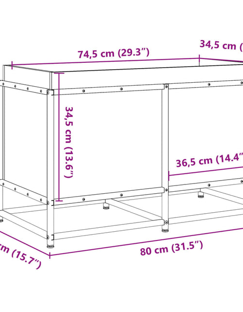 Încărcați imaginea în vizualizatorul Galerie, Jardinieră de grădină, 80x40x50 cm, lemn masiv de pin
