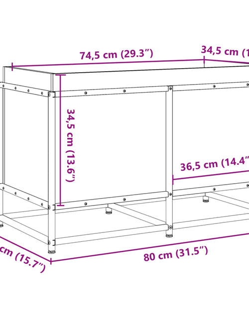 Încărcați imaginea în vizualizatorul Galerie, Jardinieră de grădină, 80x40x50 cm, lemn de pin impregnat
