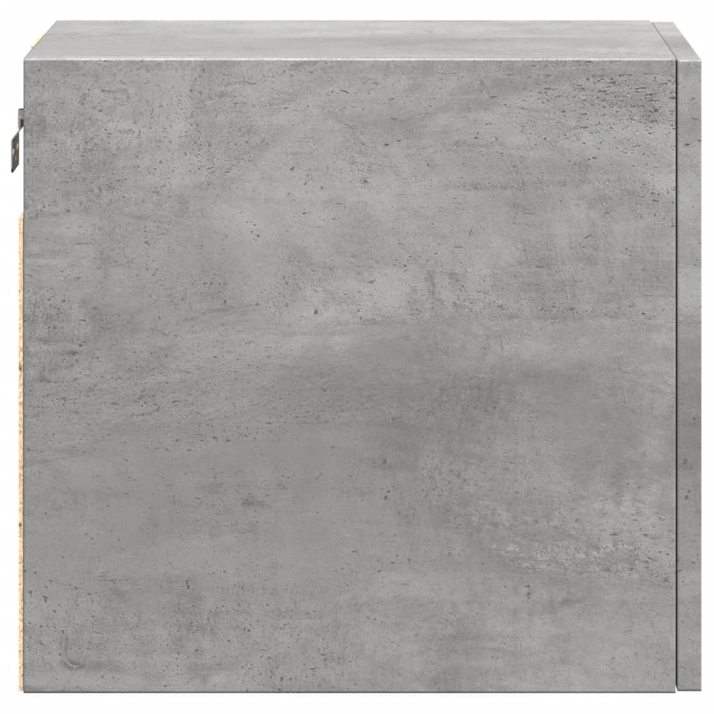 Dulap de perete, gri beton, 30x42,5x40 cm, lemn prelucrat