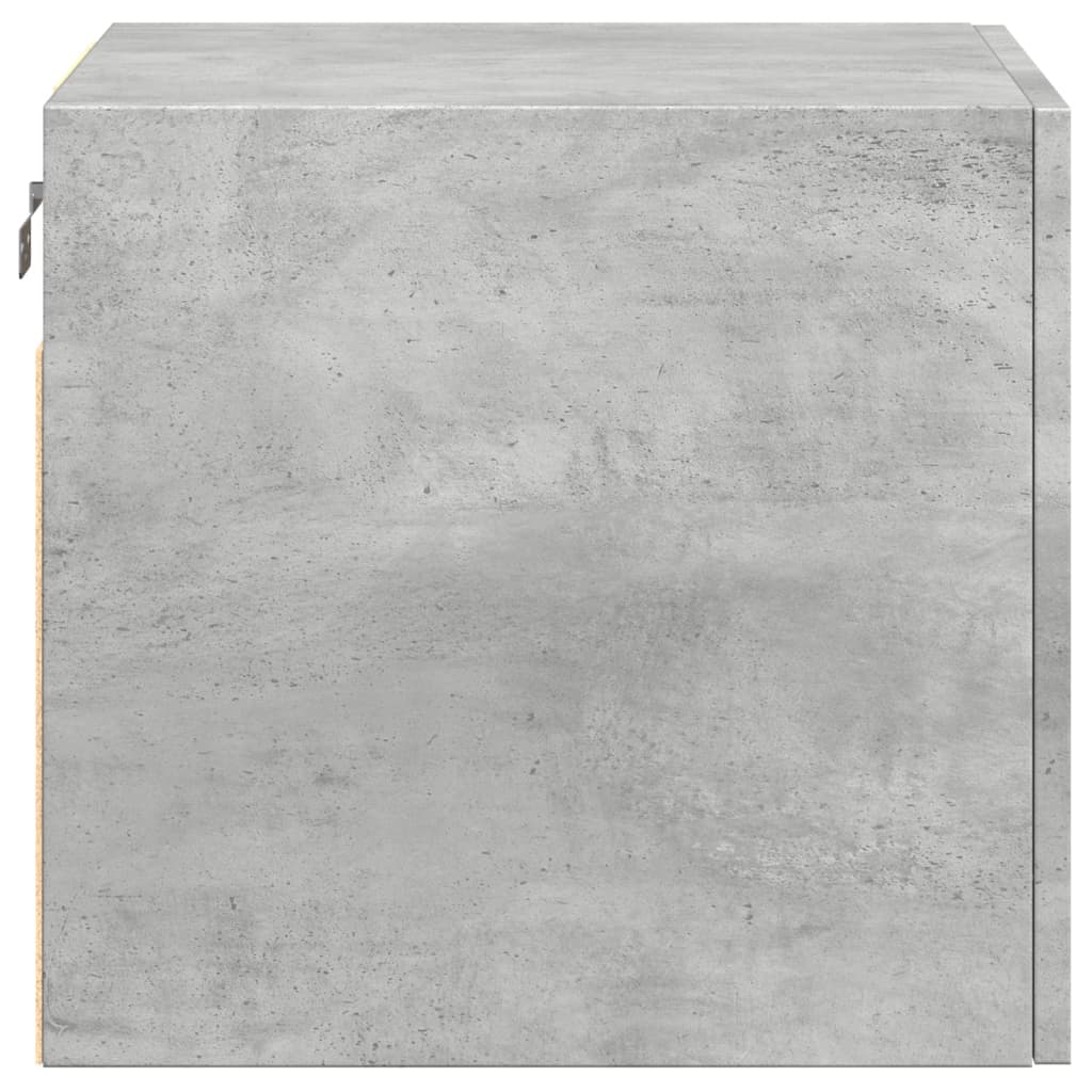 Dulap de perete, gri beton, 45x42,5x40 cm, lemn prelucrat