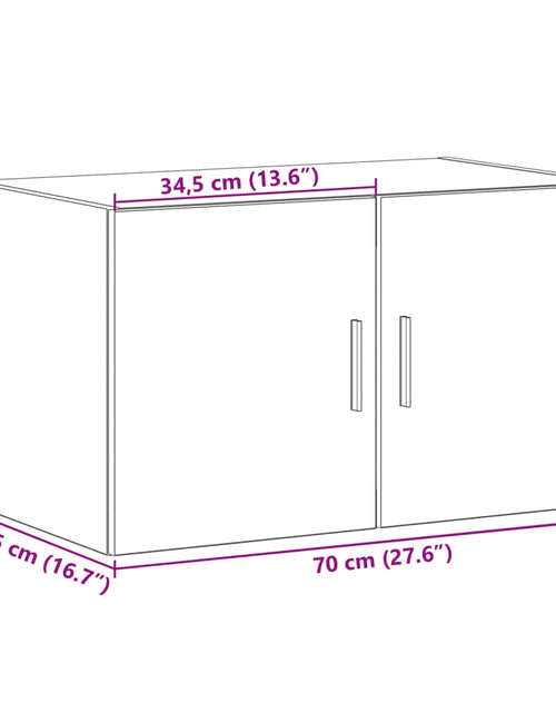 Загрузите изображение в средство просмотра галереи, Dulap de perete, stejar fumuriu, 70x42,5x40 cm, lemn compozit
