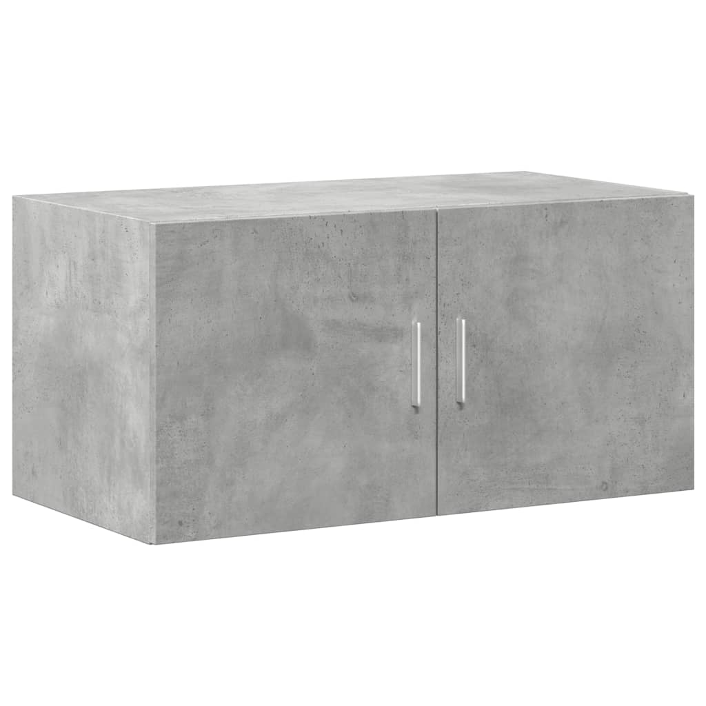 Dulap de perete, gri beton, 80x42,5x40 cm, lemn prelucrat