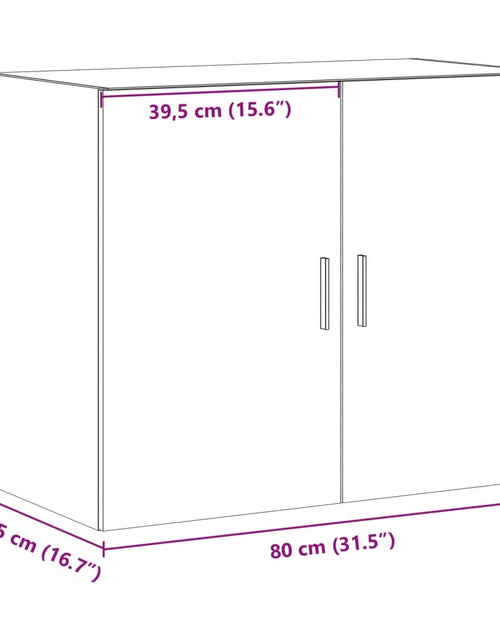 Загрузите изображение в средство просмотра галереи, Dulap de perete, stejar sonoma, 80x42,5x64 cm, lemn compozit
