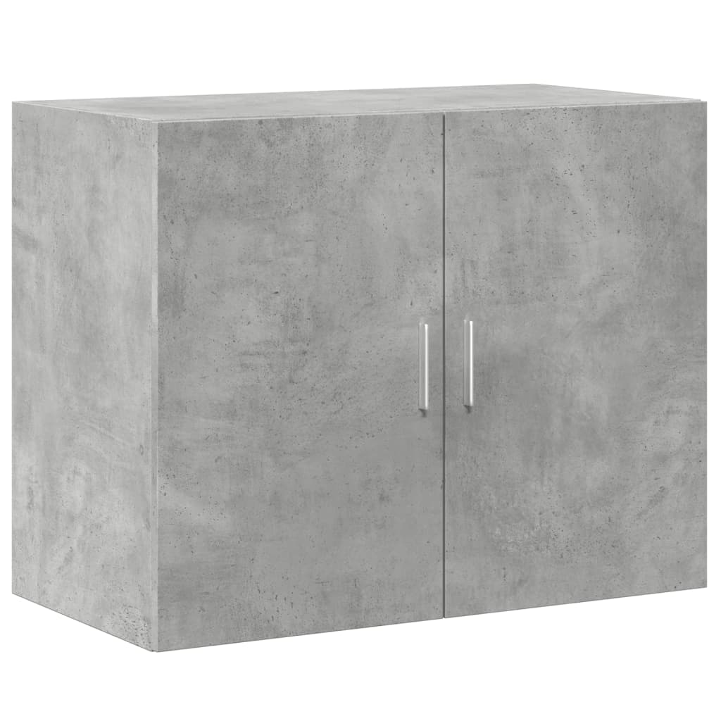 Dulap de perete, gri beton, 80x42,5x64 cm, lemn prelucrat