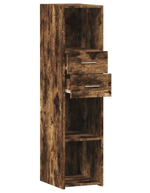 Загрузите изображение в средство просмотра галереи, Dulap înalt, stejar fumuriu, 30x42,5x124 cm, lemn prelucrat
