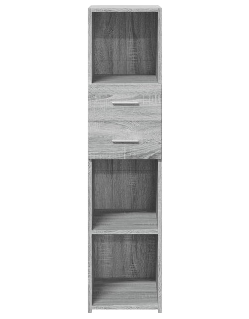 Încărcați imaginea în vizualizatorul Galerie, Dulap înalt, gri sonoma, 30x42,5x124 cm, lemn prelucrat
