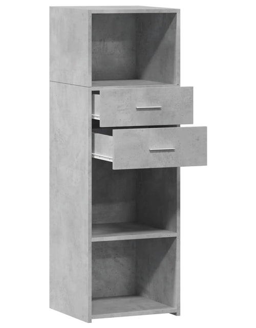 Загрузите изображение в средство просмотра галереи, Dulap înalt, gri beton, 40x42,5x124 cm, lemn prelucrat
