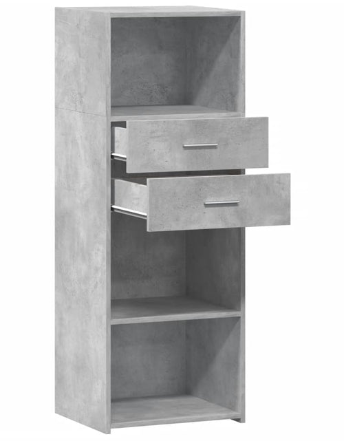 Încărcați imaginea în vizualizatorul Galerie, Dulap înalt, gri beton, 45x42,5x124 cm, lemn prelucrat
