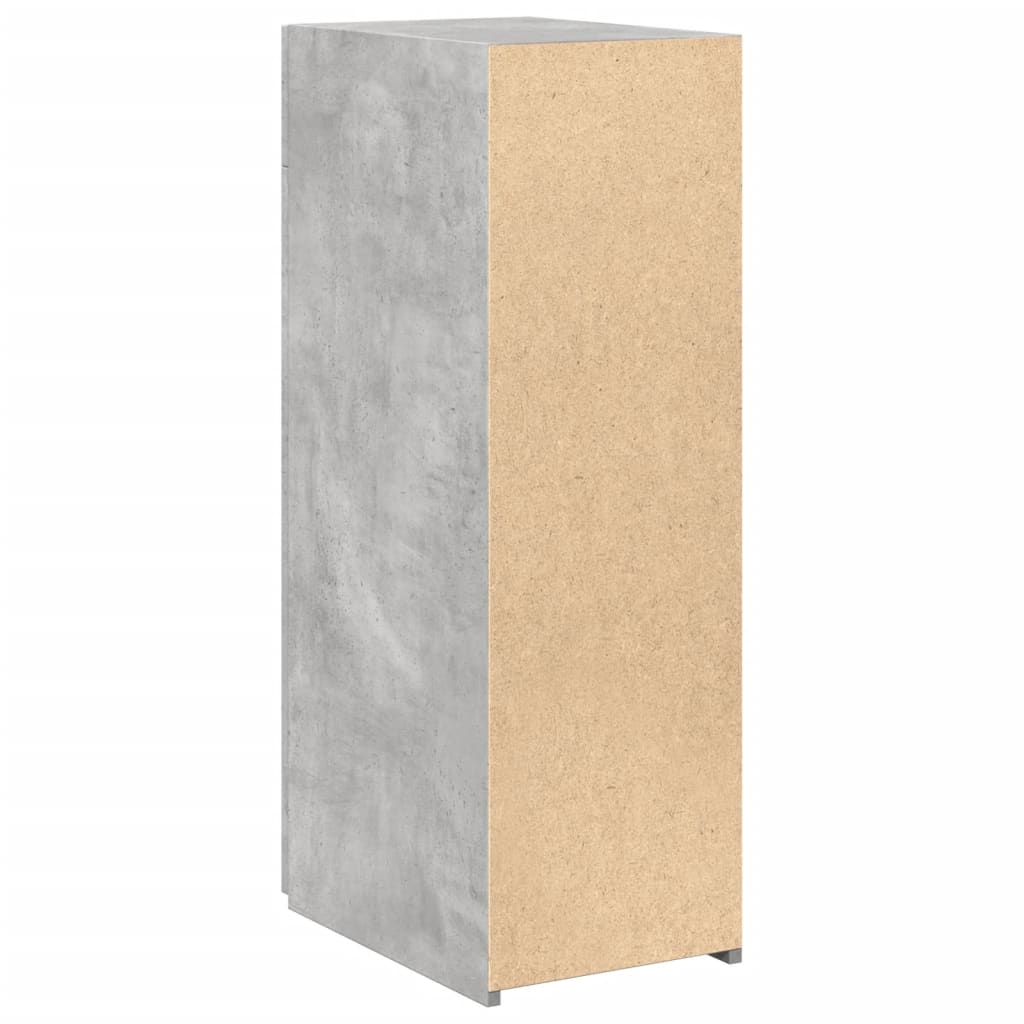 Dulap, gri beton, 30x42,5x93 cm, lemn prelucrat