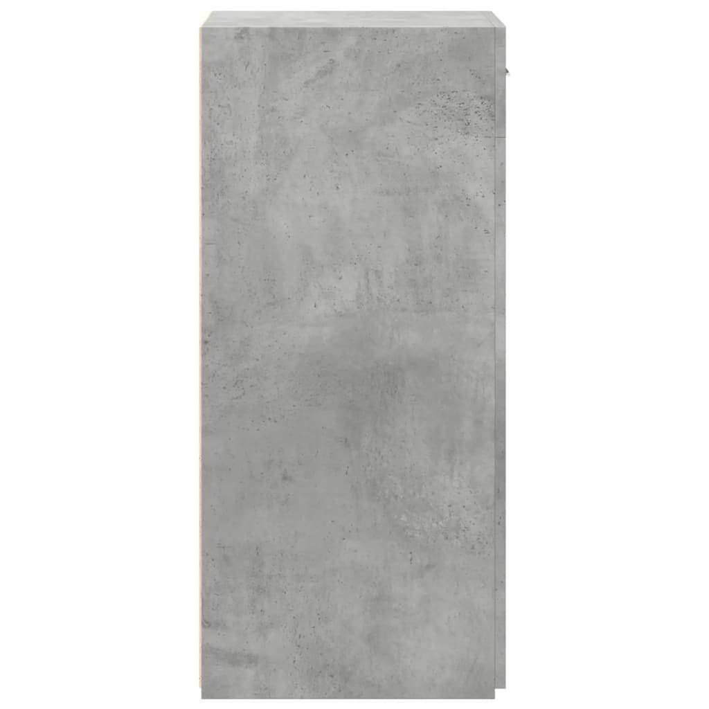 Dulap, gri beton, 45x42,5x93 cm, lemn prelucrat