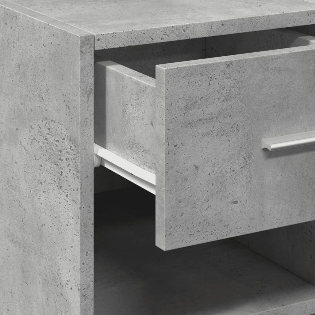 Dulap, gri beton, 30x42,5x93 cm, lemn prelucrat