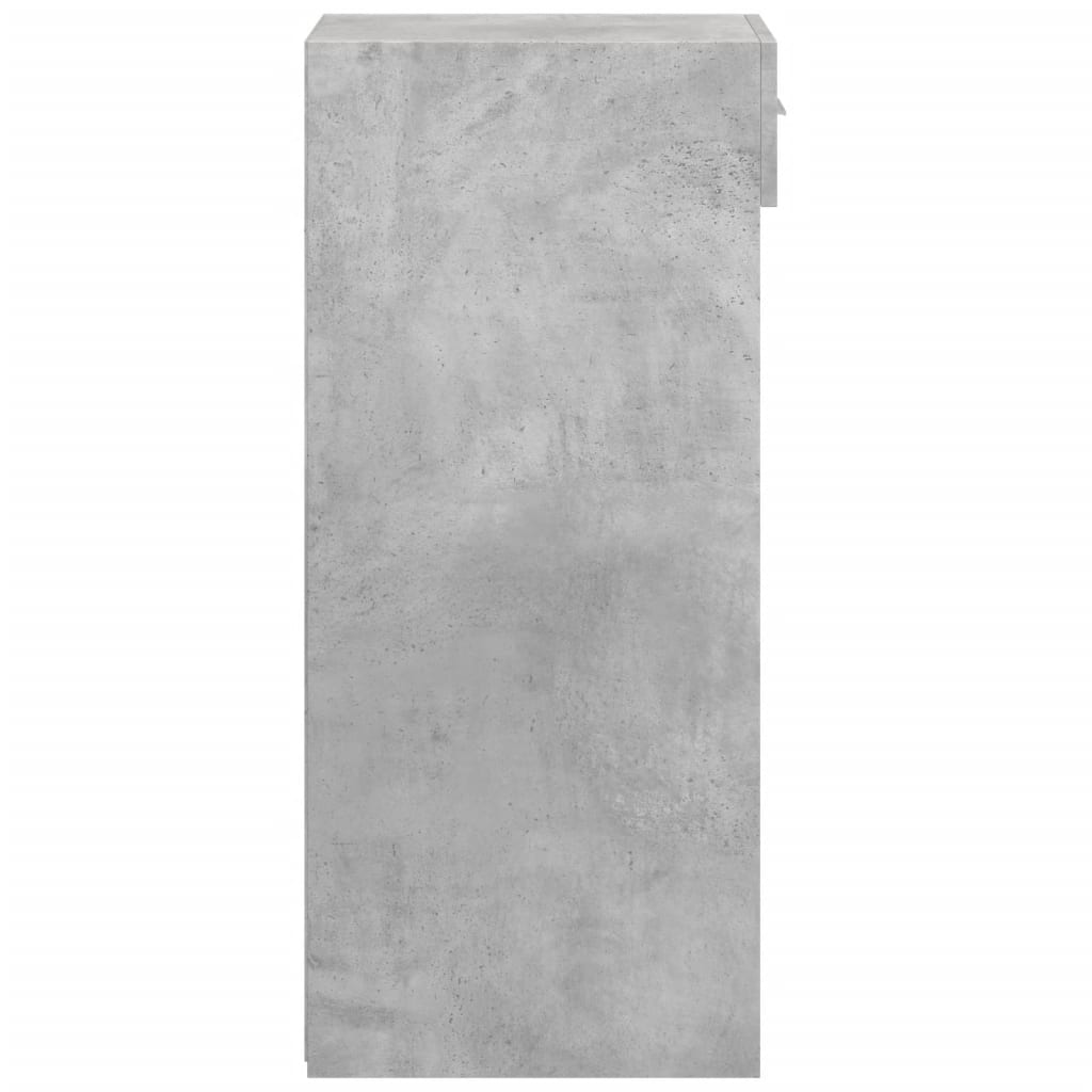 Dulap, gri beton, 50x42,5x93 cm, lemn prelucrat