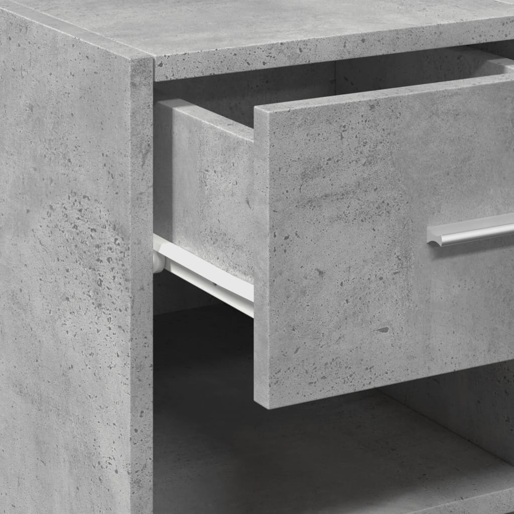 Dulap, gri beton, 50x42,5x93 cm, lemn prelucrat