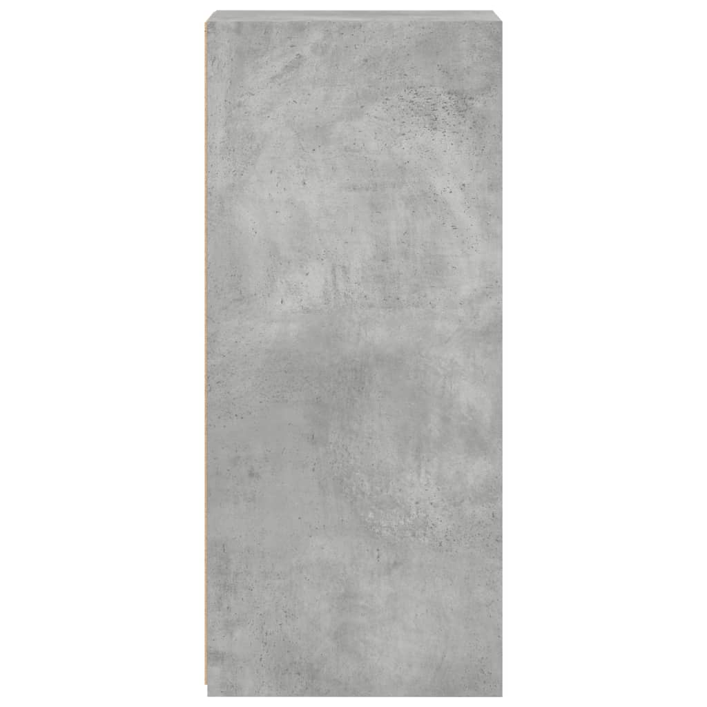 Dulap, gri beton, 30x41x93 cm, lemn prelucrat