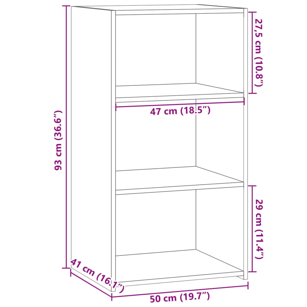 Dulap, alb, 50x41x93 cm, lemn prelucrat