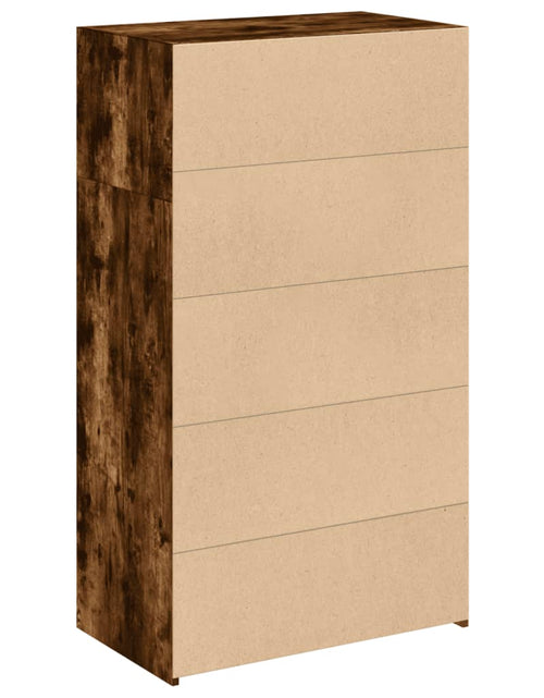 Загрузите изображение в средство просмотра галереи, Dulap înalt, stejar fumuriu, 70x41x124 cm, lemn prelucrat
