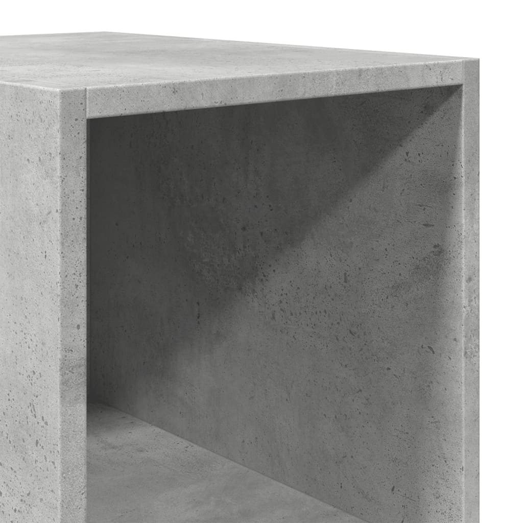 Dulap înalt, gri beton, 30x41x185 cm, lemn prelucrat