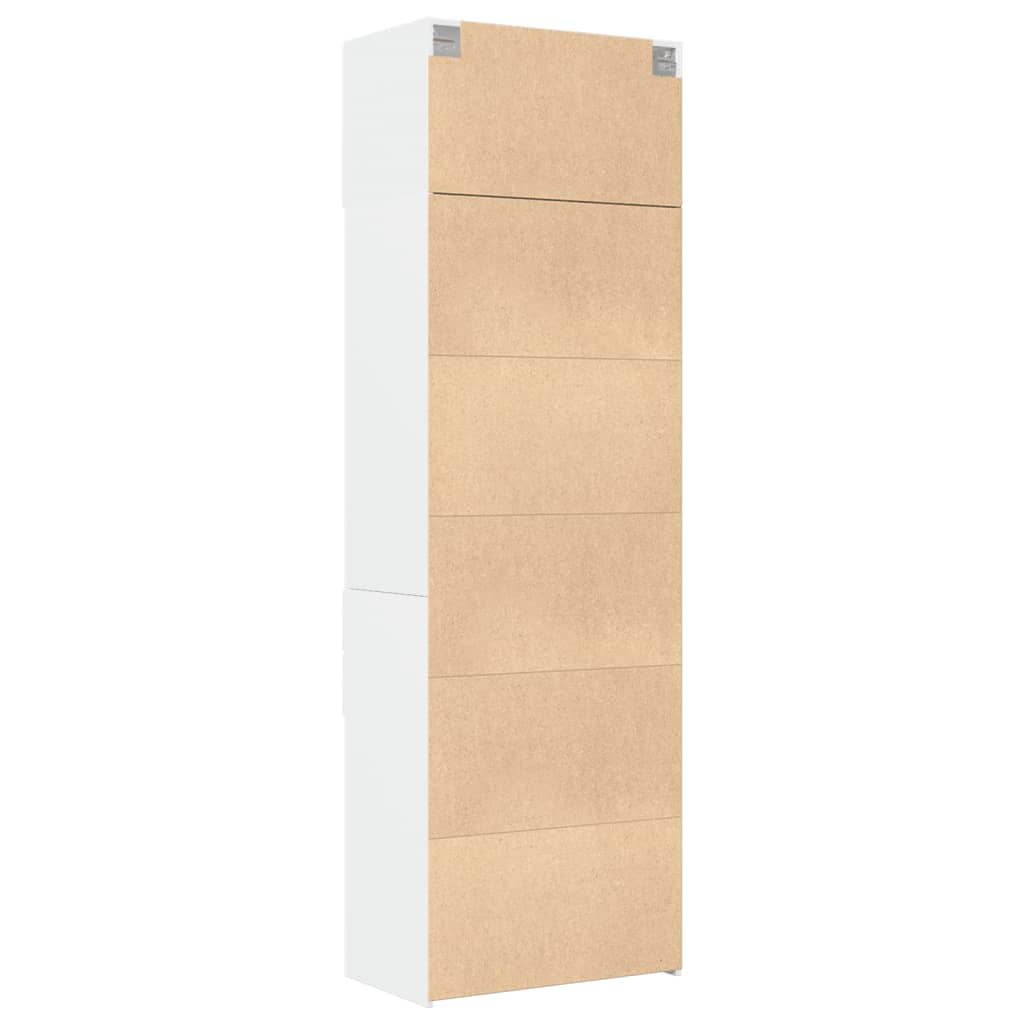 Dulap de depozitare, alb, 70x42,5x225 cm, lemn prelucrat