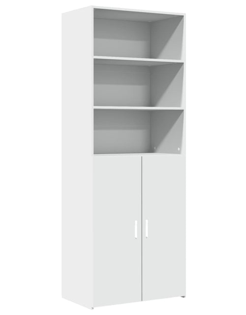 Загрузите изображение в средство просмотра галереи, Dulap înalt, alb, 70x42,5x185 cm, lemn prelucrat
