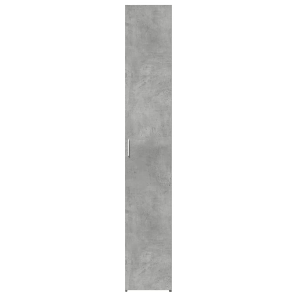 Dulap înalt, gri beton, 30x42,5x185 cm, lemn prelucrat