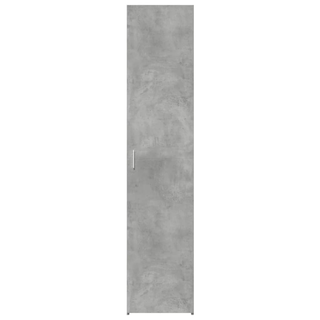 Dulap înalt, gri beton, 40x42,5x185 cm, lemn prelucrat