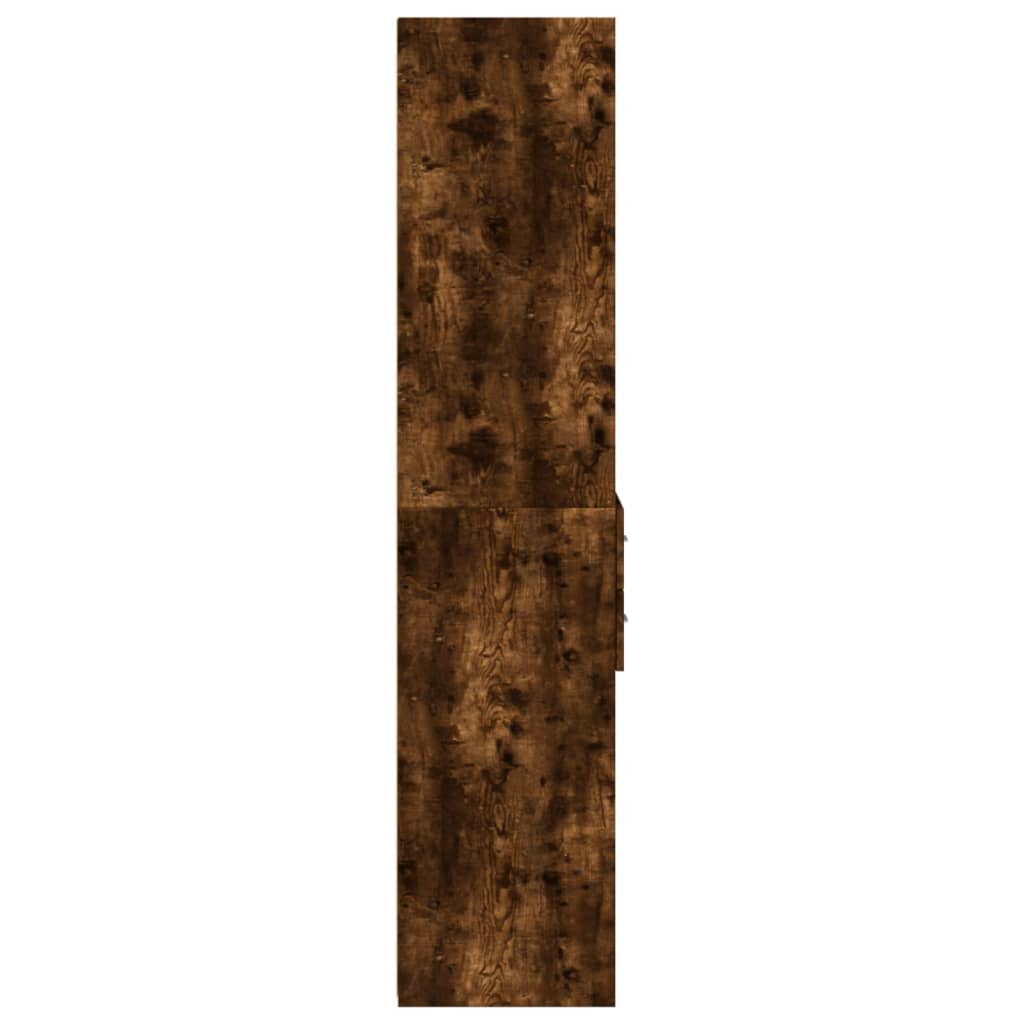 Dulap înalt, stejar fumuriu, 40x42,5x185 cm, lemn prelucrat