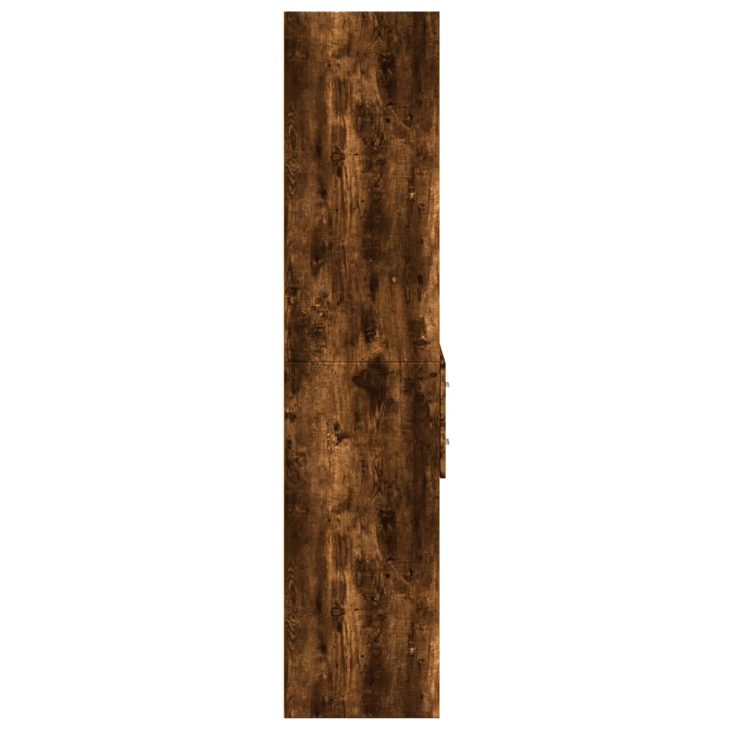 Dulap înalt, stejar fumuriu, 70x42,5x185 cm, lemn prelucrat