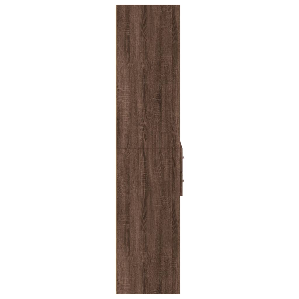 Dulap înalt, stejar maro, 70x42,5x185 cm, lemn prelucrat