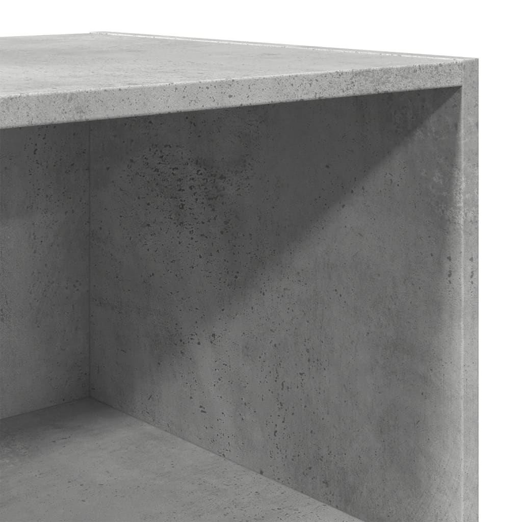 Dulap înalt, gri beton, 45x41x185 cm, lemn prelucrat