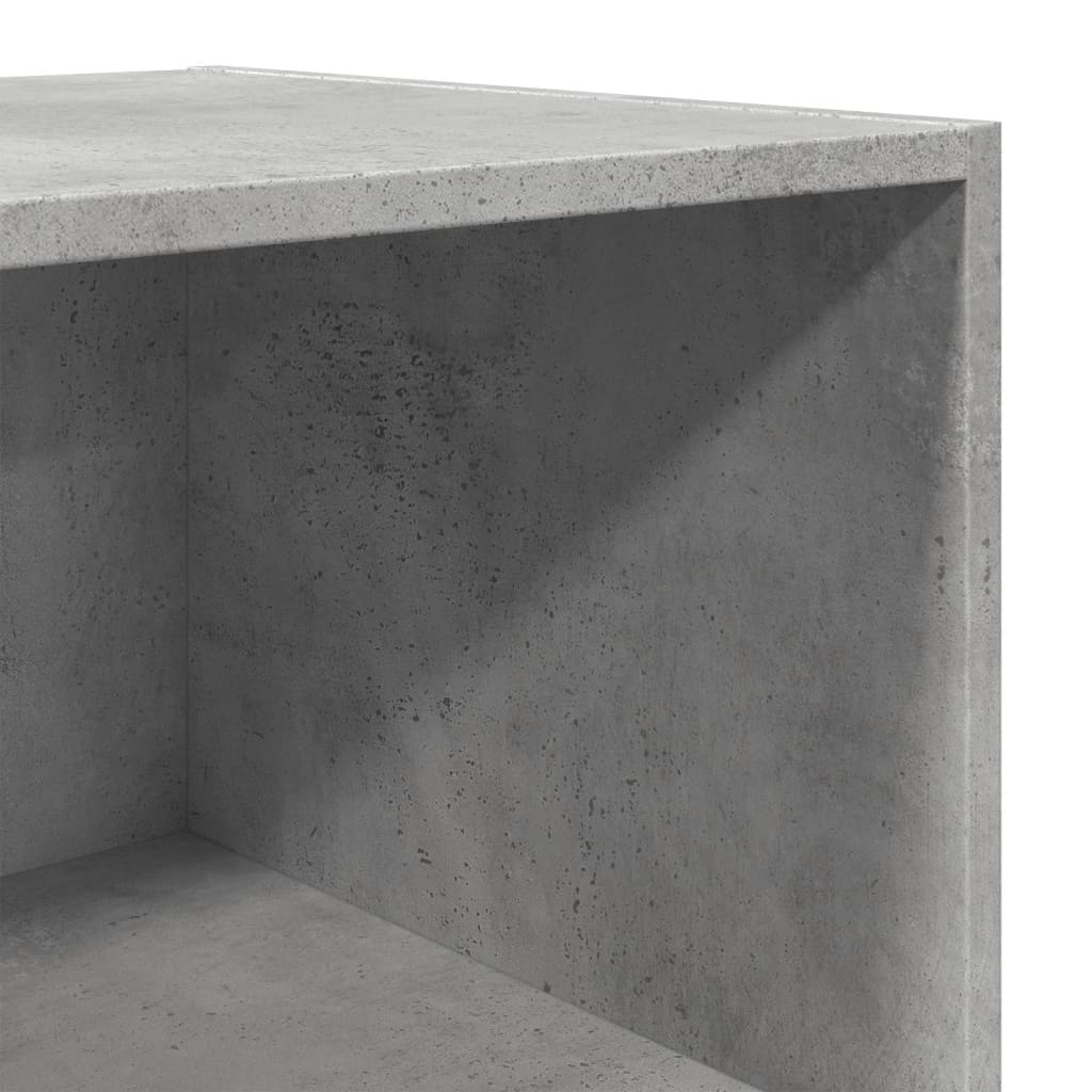 Dulap înalt, gri beton, 50x41x185 cm, lemn prelucrat