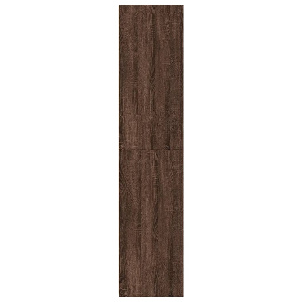 Dulap înalt, stejar maro, 50x41x185 cm, lemn prelucrat